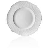 Тарелка подстановочная Meissen Игра волн, рельеф, белый 32,5 см