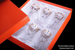 Набор бокалов для красного вина Columbia Gold, 6 шт, Timon