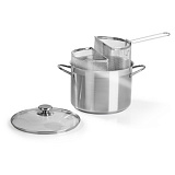 Кастрюля с сеткой для приготовления двух блюд Barazzoni 7,25 л 24 см