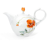 Чайник Meissen 1,05л Игра волн, рельеф, маки