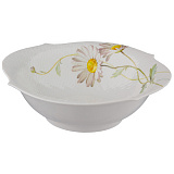 Салатник Meissen круглый 27см Игра волн, рельеф, маргаритка