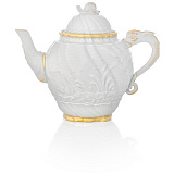 Чайник Meissen 0,65л Лебединый сервиз, золотой кант